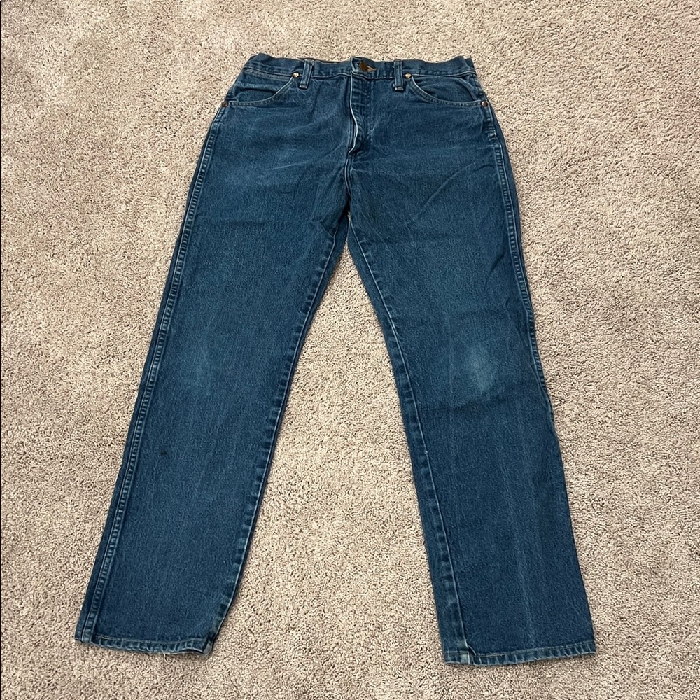 Wrangler Men's Straight Leg Blue Jeans